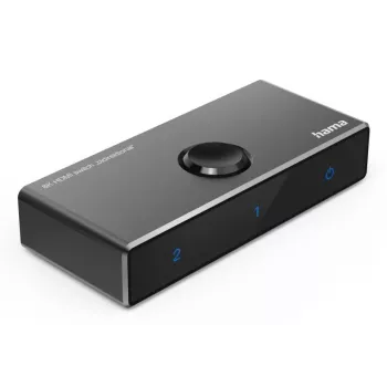 HAMA conmutador HDMI bidireccional 8K — 1 entrada a 2 salidas / 2 entradas a 1 salida, modelo 00205324