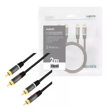 Cable de audio 2m LogiLink CA1204