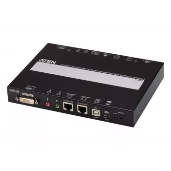 ATEN Switch KVM sobre IP DVI de un solo puerto con acceso compartido 1 local/remoto