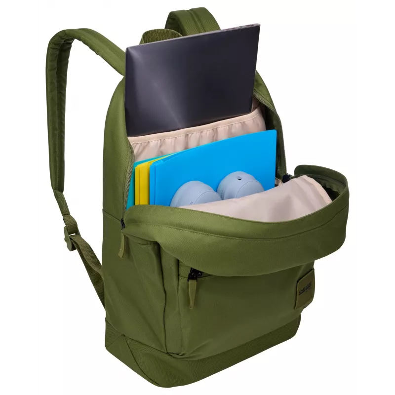 Mochila Case Logic Campus CCAM1216 Hawthorne verde mochila casual negra poliéster