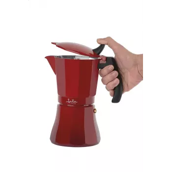 Cafetera Jata HCAF2006 aluminio roja