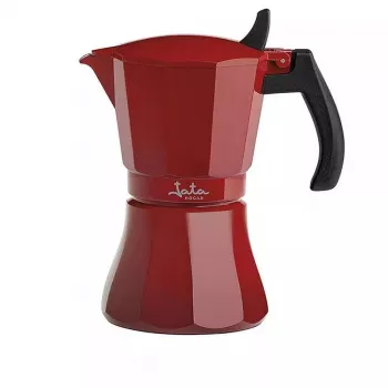 Cafetera Jata HCAF2006 aluminio roja