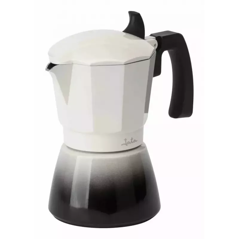 Jata HCAF2406 cafetera moka, 6 tazas (0,3 l), aluminio, compatible con inducción