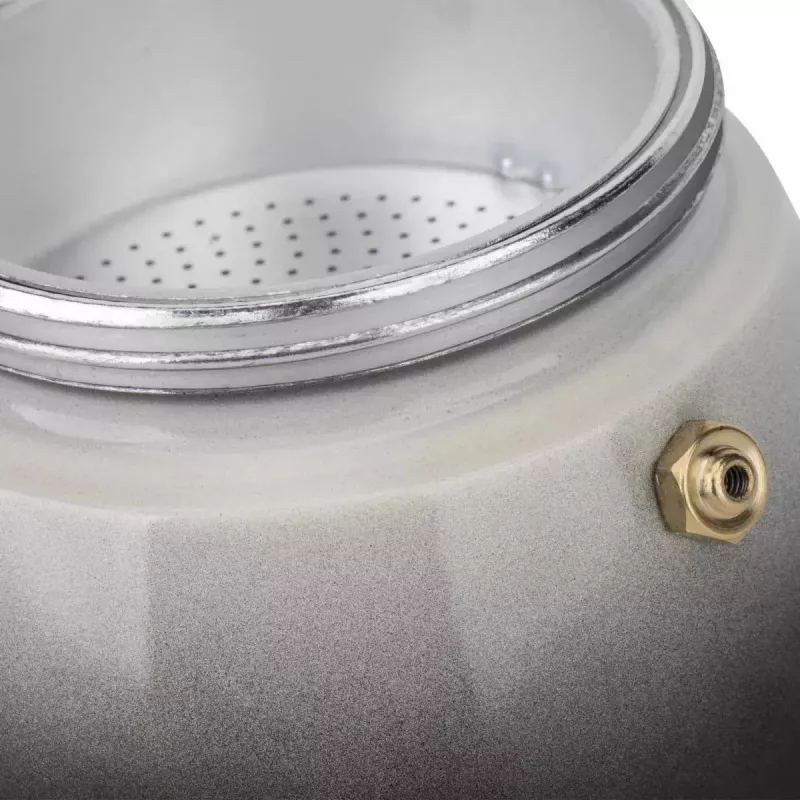 Jata HCAF2406 cafetera moka, 6 tazas (0,3 l), aluminio, compatible con inducción