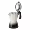 Jata HCAF2412 cafetera moka, 12 tazas (0,7 l), aluminio, compatible con inducción, base de 10,8 cm