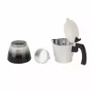 Jata HCAF2412 cafetera moka, 12 tazas (0,7 l), aluminio, compatible con inducción, base de 10,8 cm