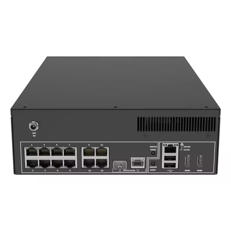 Grabador de vídeo en red AXIS S2212 Mk II — 12 canales, HDD de 6 TB, SSD de 256 GB, 1080p, IEEE 802.3at