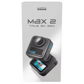 Cámara de acción GoPro MAX 2 – 29,5 MP, vídeo 8K Ultra HD a 100 fps, GPS, Wi‑Fi, LCD integrada