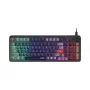 Teclado MSI Forge GK110 – tamaño completo (100 %), USB con cable, QWERTY US inglés, membrana, retroiluminación RGB, 97 teclas, negro