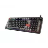 Teclado MSI Forge GK110 – tamaño completo (100 %), USB con cable, QWERTY US inglés, membrana, retroiluminación RGB, 97 teclas, negro