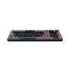 Teclado MSI Forge GK110 – tamaño completo (100 %), USB con cable, QWERTY US inglés, membrana, retroiluminación RGB, 97 teclas, negro