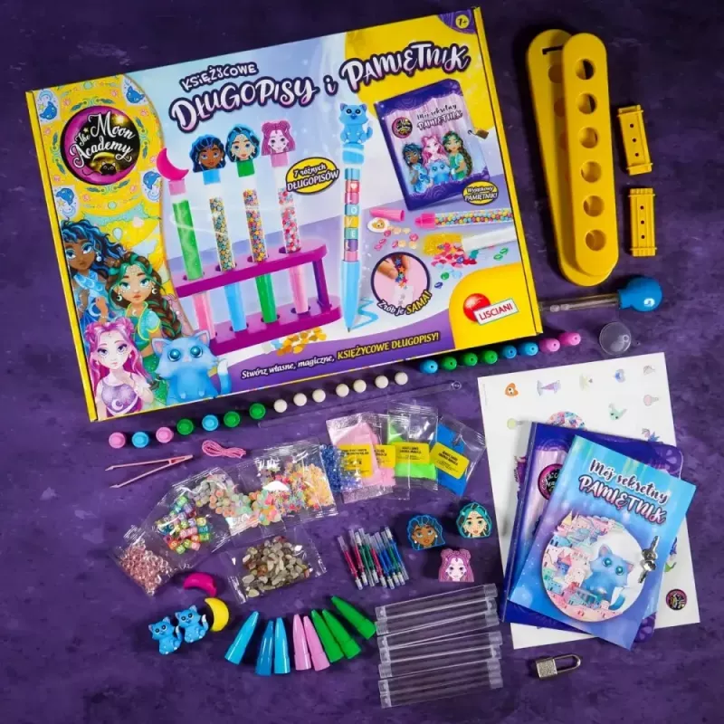 Set educativo Liscianigiochi Moon Academy — rotuladores lunares y diario