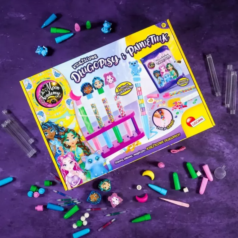 Set educativo Liscianigiochi Moon Academy — rotuladores lunares y diario