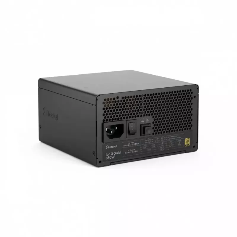 Fuente de alimentación fractal design FDE Ion 3 GOLD 850W 80+ Gold, negra