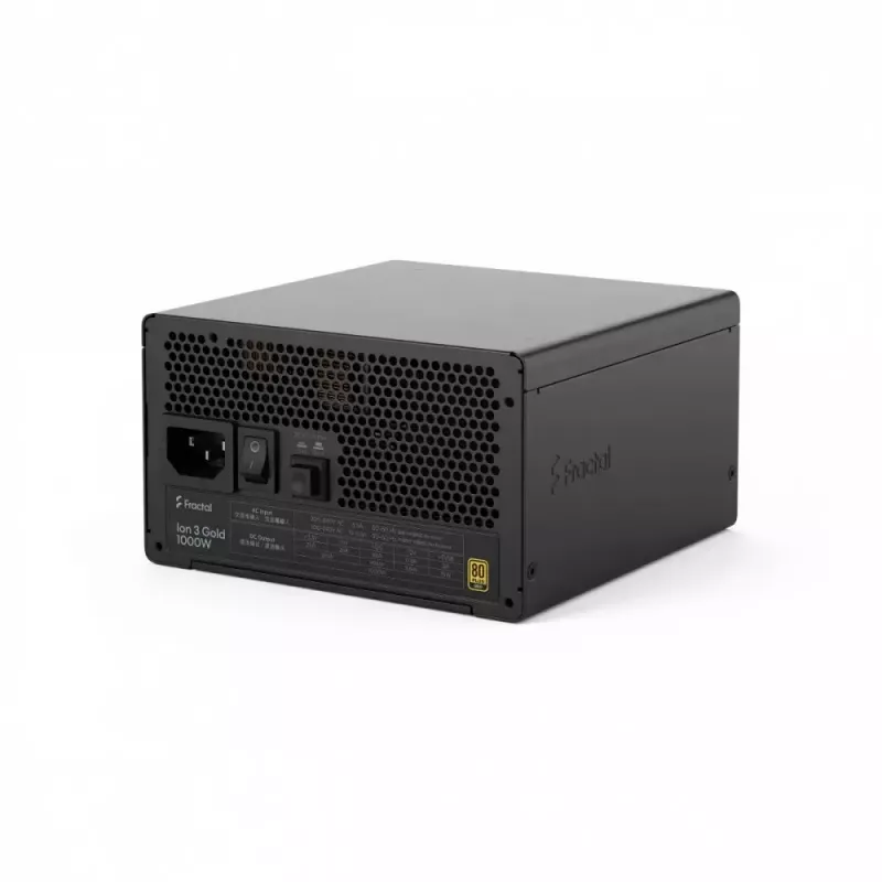 Fuente de alimentación fractal design FDE Ion 3 GOLD 1000W 80+ GOLD negra