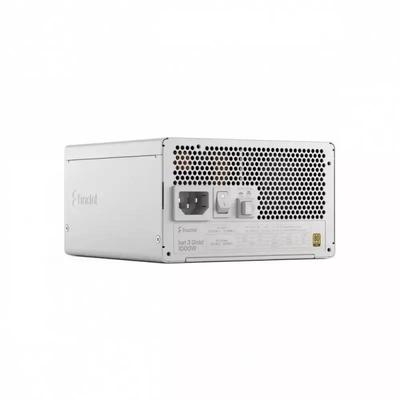 Fuente de alimentación fractal design FDE Ion 3 GOLD 1000W 80+ GOLD blanca — 1000 W, eficiencia 80+ Gold, ATX