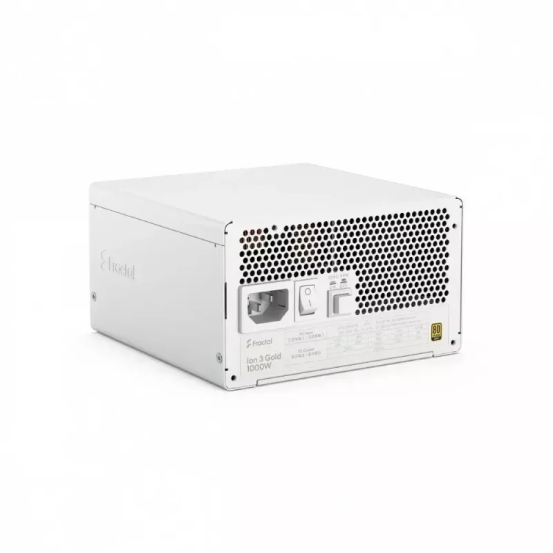 Fuente de alimentación fractal design FDE Ion 3 GOLD 1000W 80+ GOLD blanca — 1000 W, eficiencia 80+ Gold, ATX