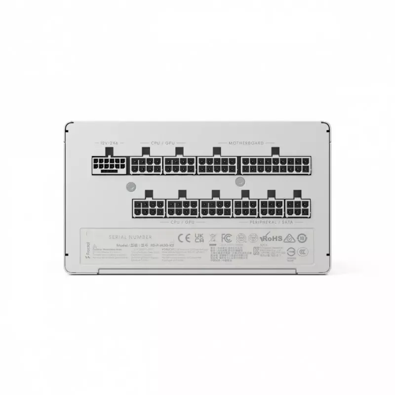 Fuente de alimentación fractal design FDE Ion 3 GOLD 1000W 80+ GOLD blanca — 1000 W, eficiencia 80+ Gold, ATX