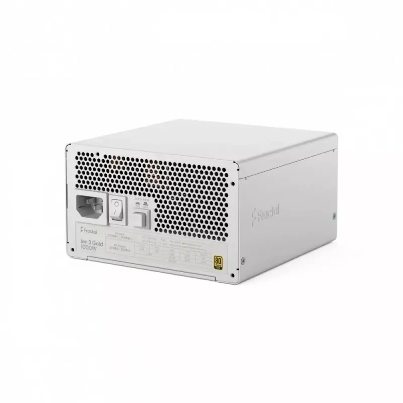 Fuente de alimentación fractal design FDE Ion 3 GOLD 1000W 80+ GOLD blanca — 1000 W, eficiencia 80+ Gold, ATX