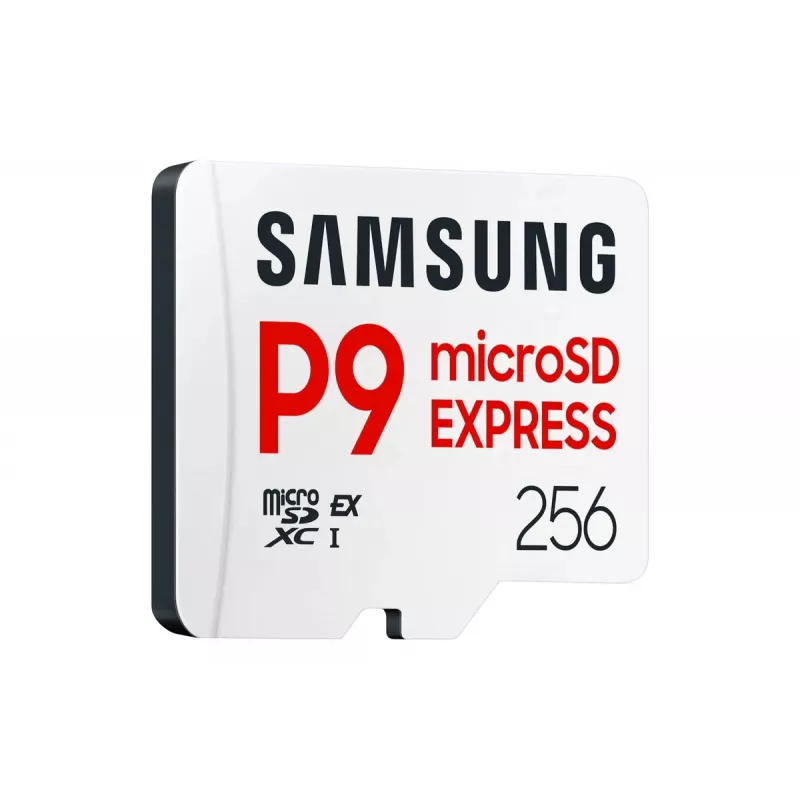 Tarjeta microSDXC Samsung P9 Express 256 GB — UHS-I, velocidad de lectura 800 MB/s, V30, U1, duradera