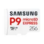 Tarjeta microSDXC Samsung P9 Express 256 GB — UHS-I, velocidad de lectura 800 MB/s, V30, U1, duradera