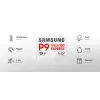 Tarjeta microSDXC Samsung P9 Express 512 GB, UHS-I, lectura 800 MB/s, V30, U1, blanca