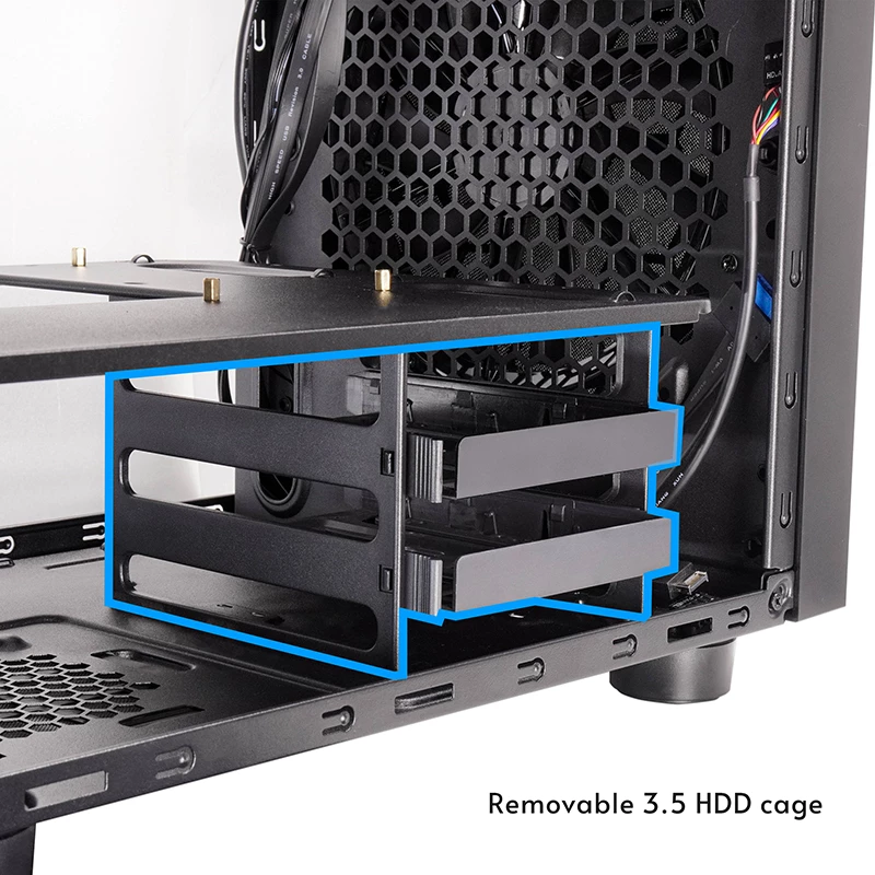 Chieftec CI-03B-OP The Cube caja mATX, negra