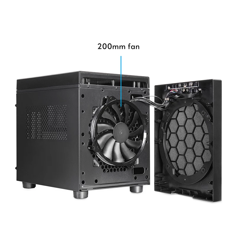 Chieftec CI-03B-OP The Cube caja mATX, negra