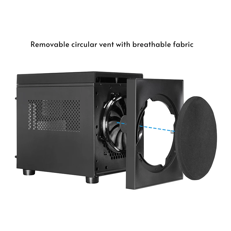 Chieftec CI-03B-OP The Cube caja mATX, negra