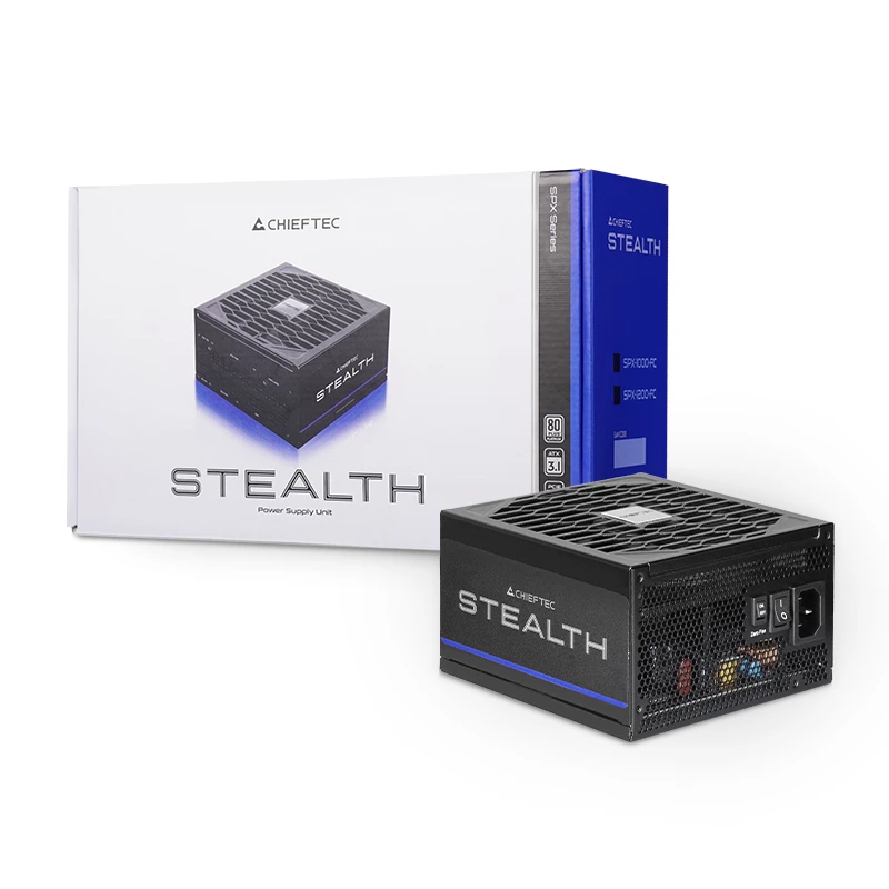Fuente de alimentación CHIEFTEC Stealth Vega M Series SPX-1200-FC 1200W ATX 24 pines 80 PLUS Platinum negra ventilador de 135 mm