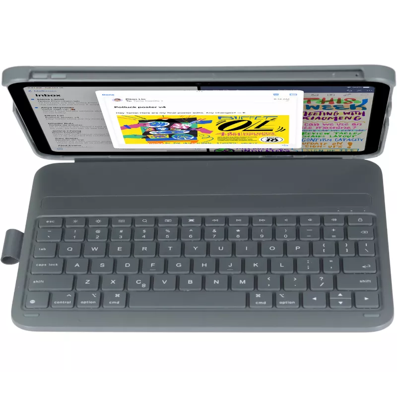 Teclado DEQSTER slim PRO 10,9 inch/11 inch QWERTZ alemán mecánico inalámbrico