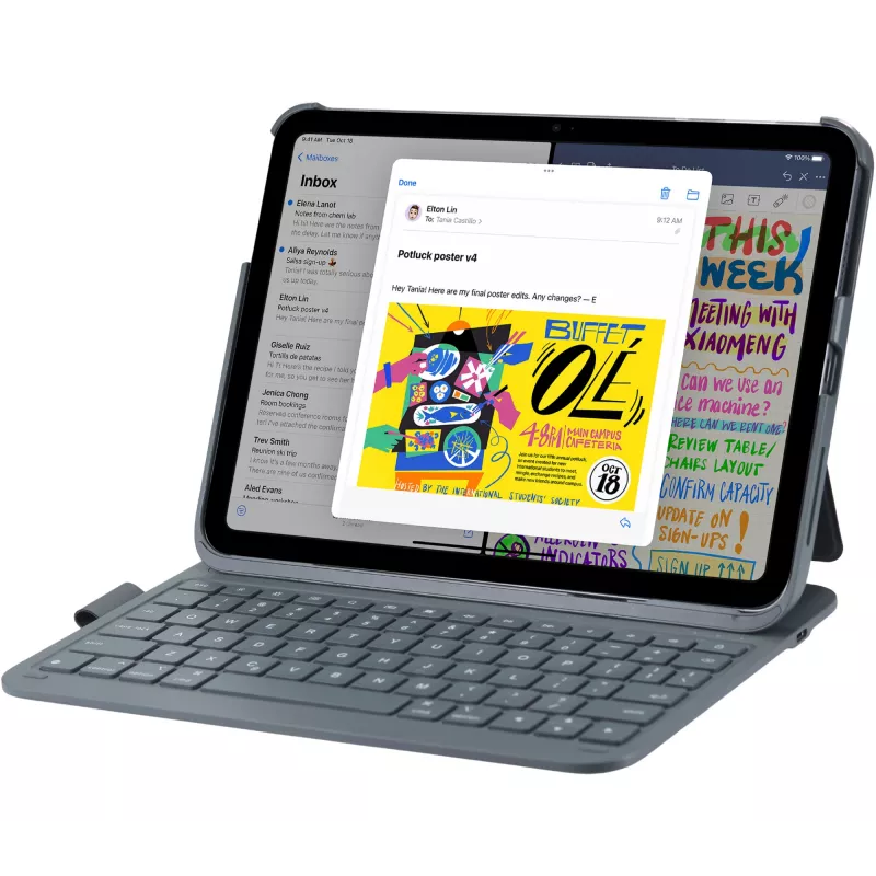 Teclado DEQSTER slim PRO 10,9 inch/11 inch QWERTZ alemán mecánico inalámbrico