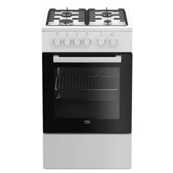 Cocina independiente Beko FSS52020DW eléctrica gas blanca