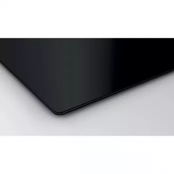 Placa de inducción Bosch Serie 4 PUE611BB5D, 4 zonas sin marco, negra, 59,2×51 mm, vitrocerámica, control táctil
