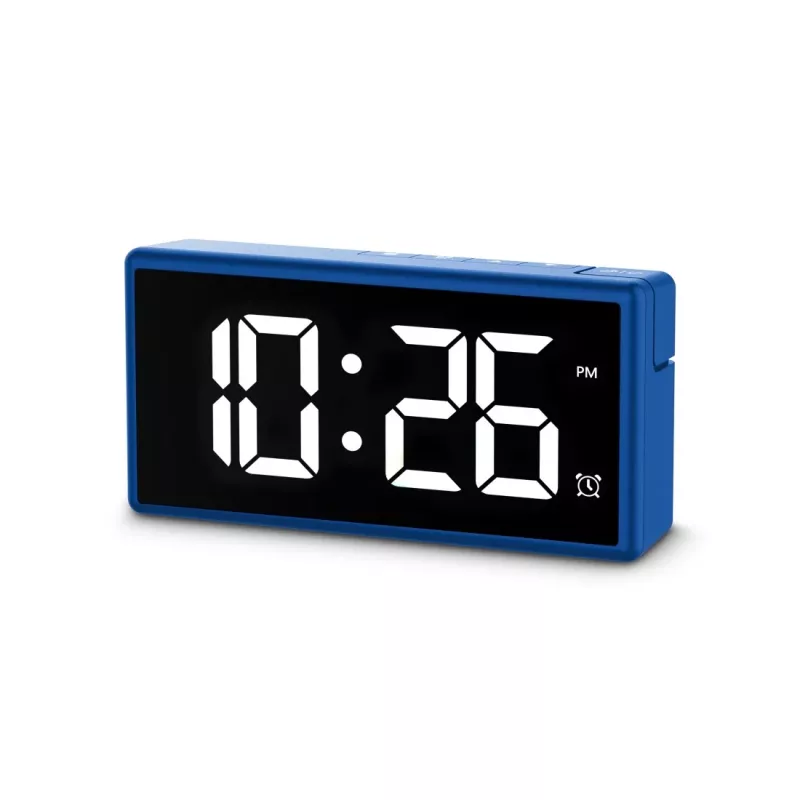 Despertador digital Hama Ibiza Azul LCD Pila USB 150x34x73mm