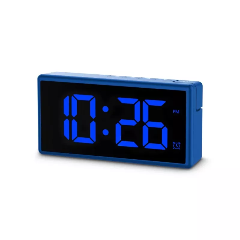Despertador digital Hama Ibiza Azul LCD Pila USB 150x34x73mm