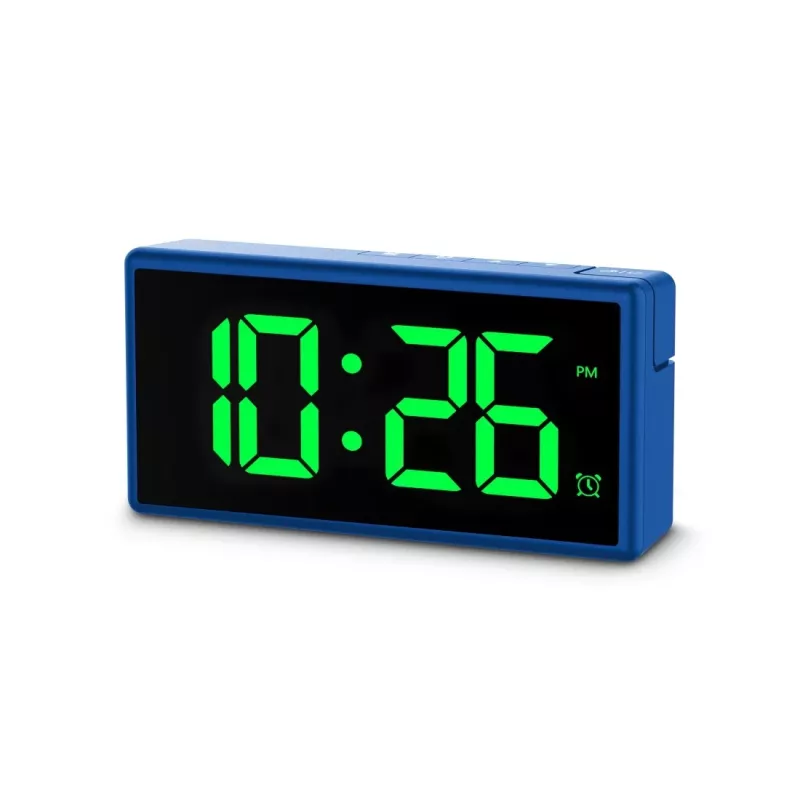 Despertador digital Hama Ibiza Azul LCD Pila USB 150x34x73mm