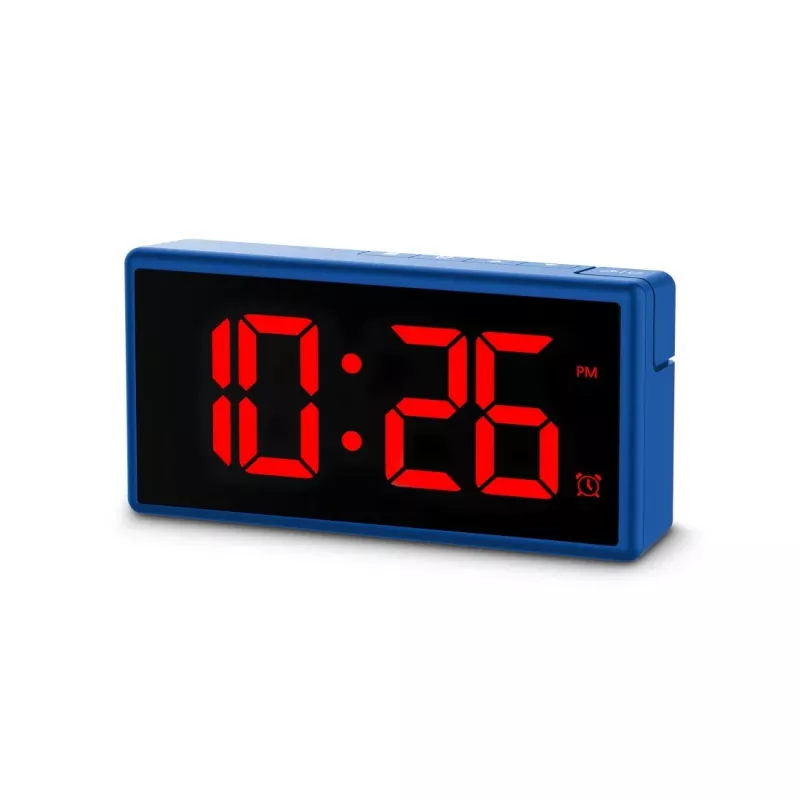 Despertador digital Hama Ibiza Azul LCD Pila USB 150x34x73mm