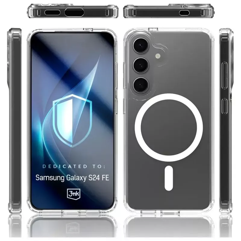 Funda protectora 3MK Armor MagCase para Samsung Galaxy S24 FE – diseño robusto de ajuste delgado