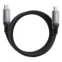 Cable de datos USB C a USB C ADATA CACCU3-100W-100AN-BK — USB 3.2 Gen 2 (10 Gbit/s), 1 m, Negro