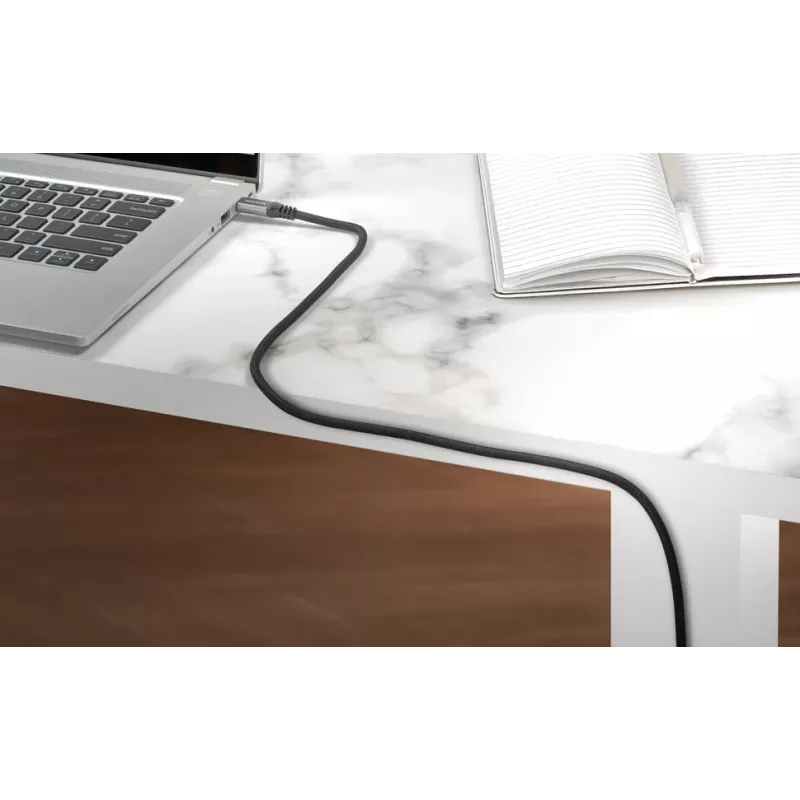 Cable de datos USB C a USB C ADATA CACCU3-100W-100AN-BK — USB 3.2 Gen 2 (10 Gbit/s), 1 m, Negro