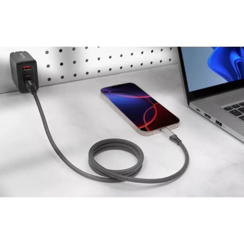 Cable de datos USB C a USB C ADATA CACCU3-100W-100AN-BK — USB 3.2 Gen 2 (10 Gbit/s), 1 m, Negro