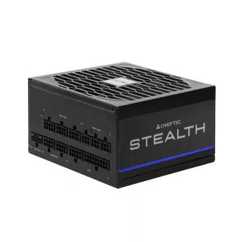 Fuente de alimentación CHIEFTEC Stealth Vega M SPX-1000-FC 1000W 24-pin ATX 80 PLUS Platinum, ventilador de 135 mm, Negra