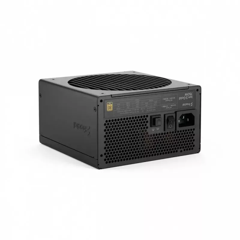 Fuente de alimentación Fractal Design FDE Ion 3 GOLD 750W 80+ GOLD negra, ATX modular, 750W de potencia de salida