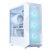 Zalman i3 NEO ARGB V2 caja Mid Tower, 4 ventiladores ARGB de 120 mm, blanca