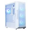 Zalman i3 NEO ARGB V2 caja Mid Tower, 4 ventiladores ARGB de 120 mm, blanca