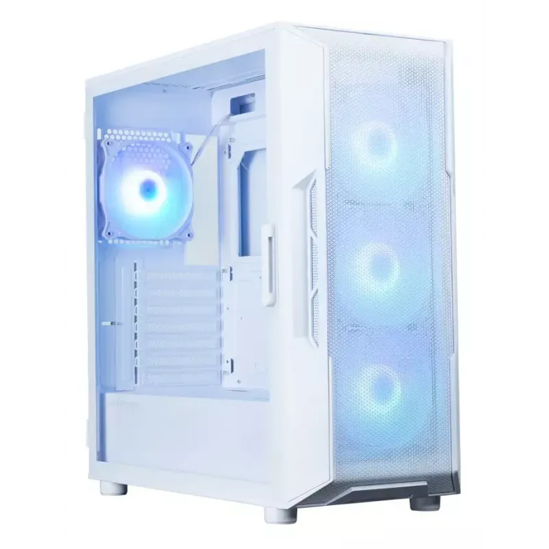 Zalman i3 NEO ARGB V2 caja Mid Tower, 4 ventiladores ARGB de 120 mm, blanca