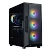 Caja de PC ZALMAN Mid-Tower I3 NEO V2, negra, 4 ventiladores RGB, compatible con ATX/microATX