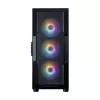 Caja de PC ZALMAN Mid-Tower I3 NEO V2, negra, 4 ventiladores RGB, compatible con ATX/microATX