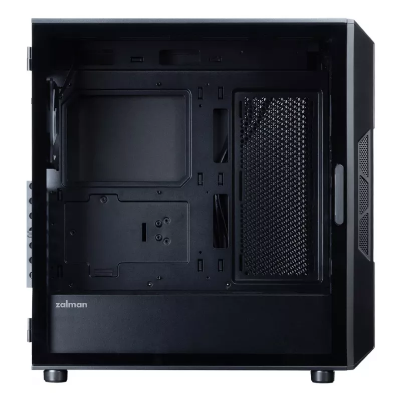 Caja de PC ZALMAN Mid-Tower I3 NEO V2, negra, 4 ventiladores RGB, compatible con ATX/microATX